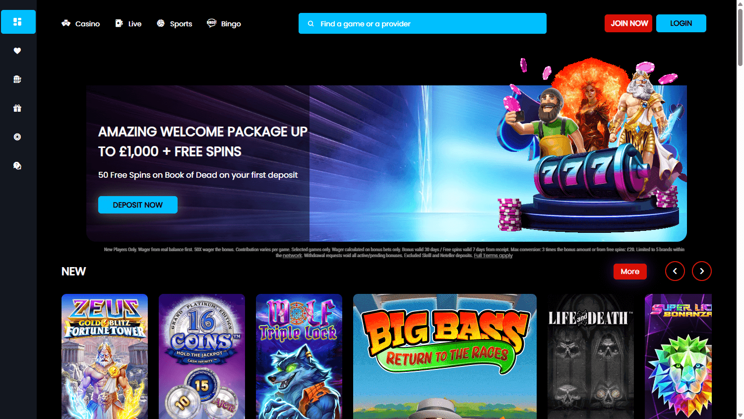BlueFox Casino Desktop screenshot